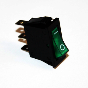 Interrupteur unipolaire vert 30 x 11