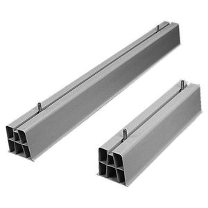 Supports 2 pièces PVC Clim 1m Blanc 009009