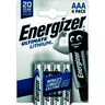 Piles 4Pc LR03/AAA 1.5V Lithium Energ