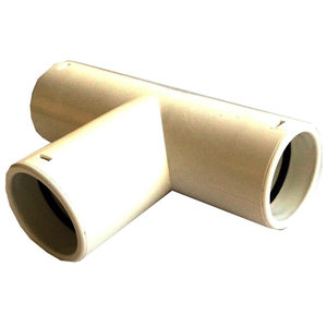 Té Femelle-Femelle-Femelle PVC blanc avec joint 20 mm