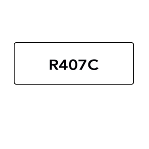 Etiquette autocollant R-407F
